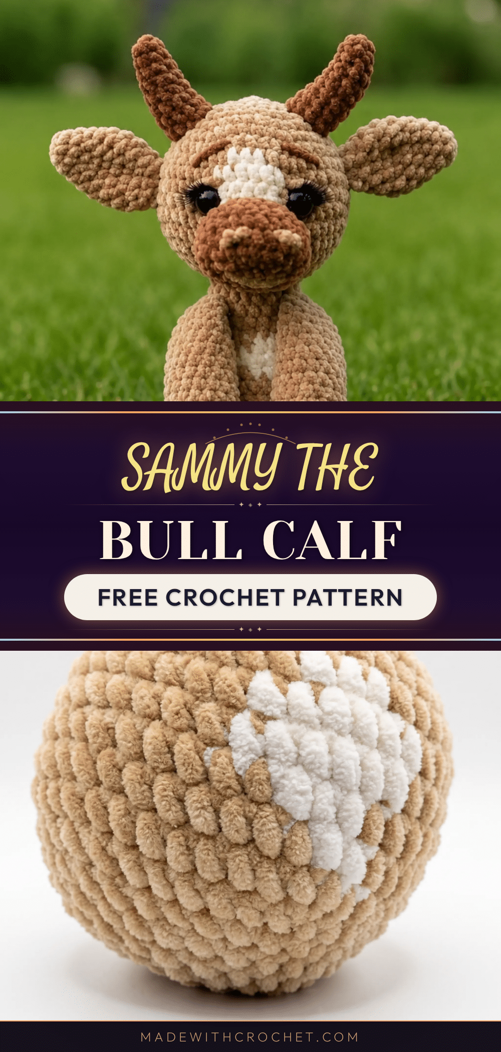 amigurumi bull calf pattern crochet pattern