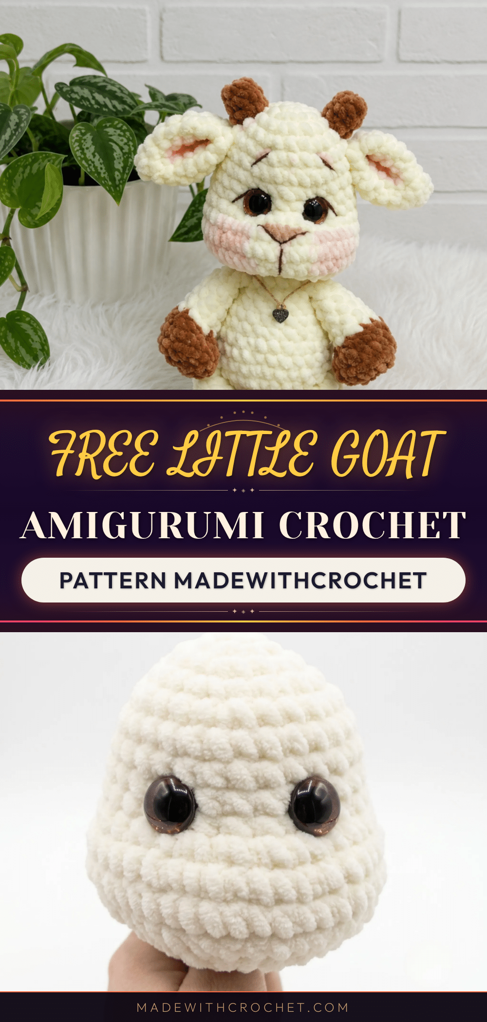 amigurumi goat pattern crochet pattern