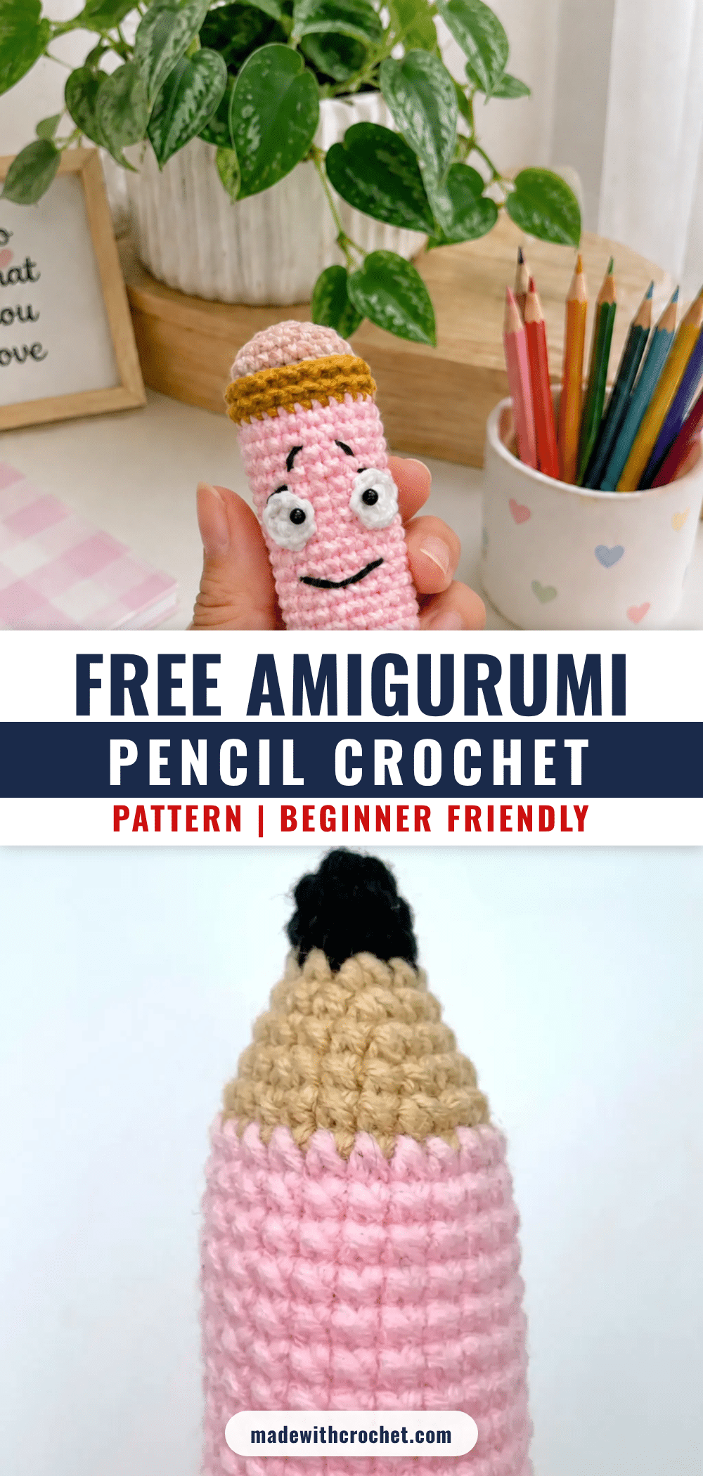 amigurumi pencil toy crochet pattern
