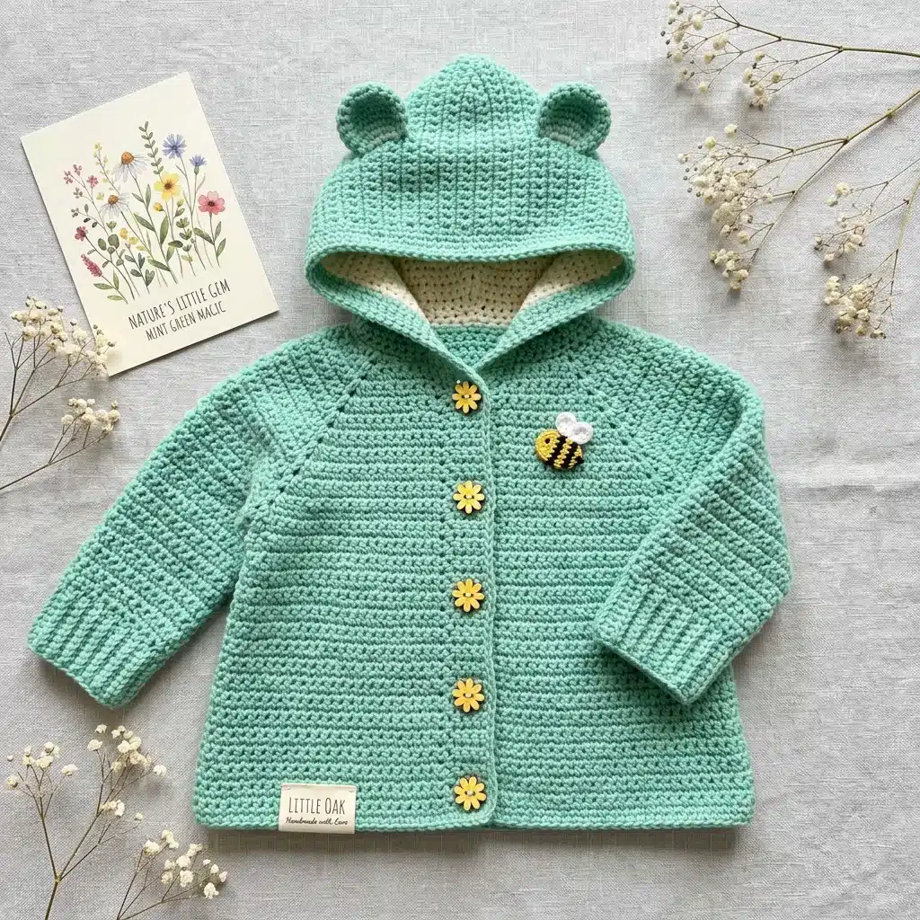 baby cardigan pattern - featured image