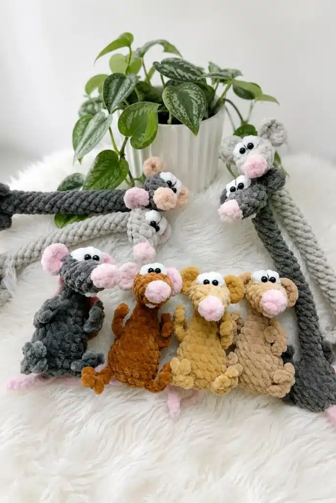 baby rats amigurumi - featured image