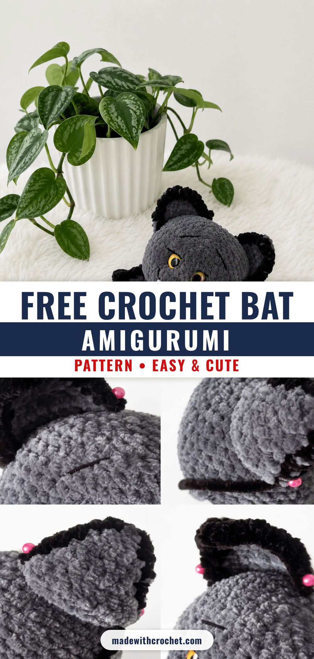 crochet bat amigurumi pattern crochet pattern