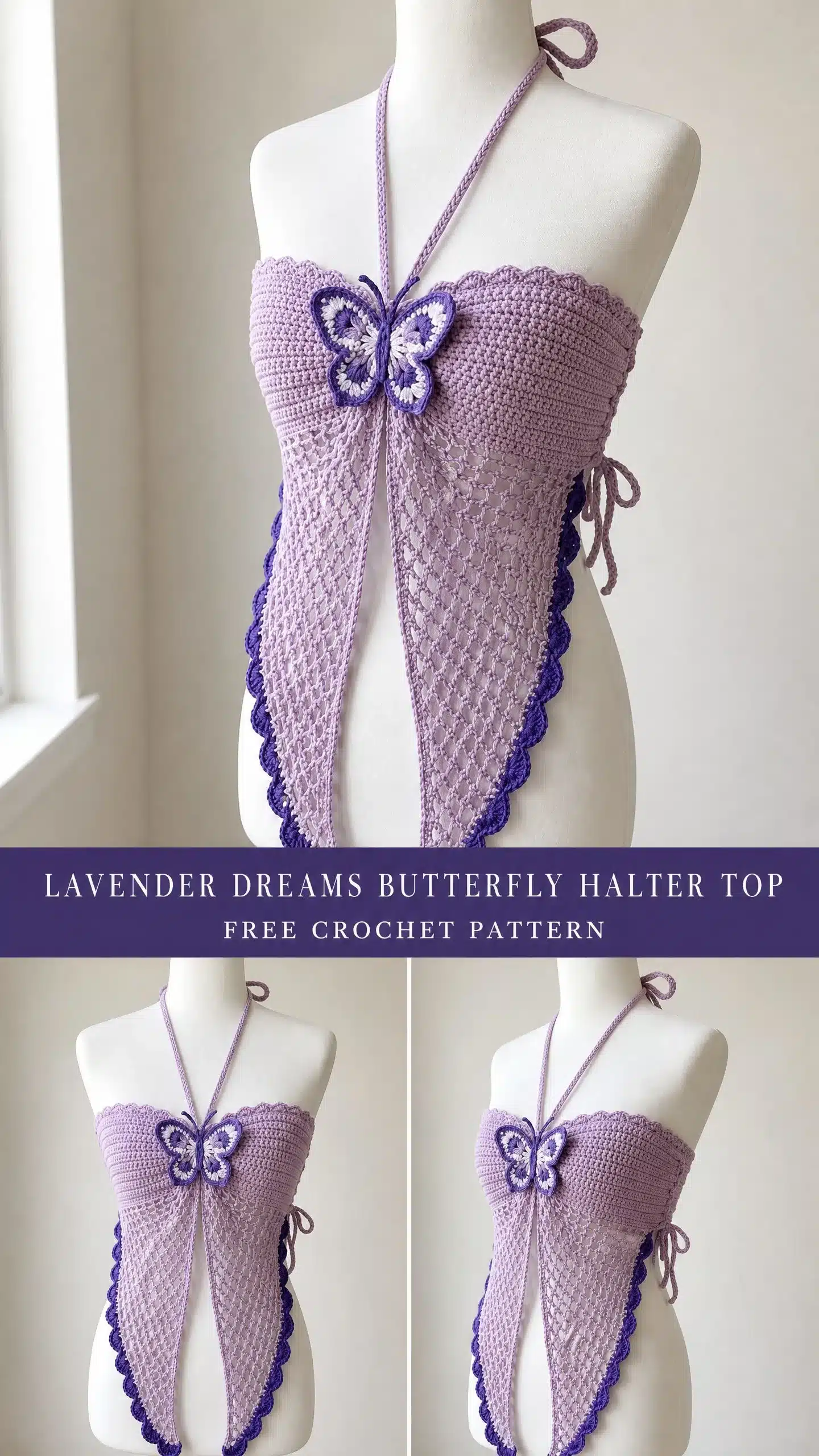 crochet butterfly halter top pattern crochet project crochet project detail 1