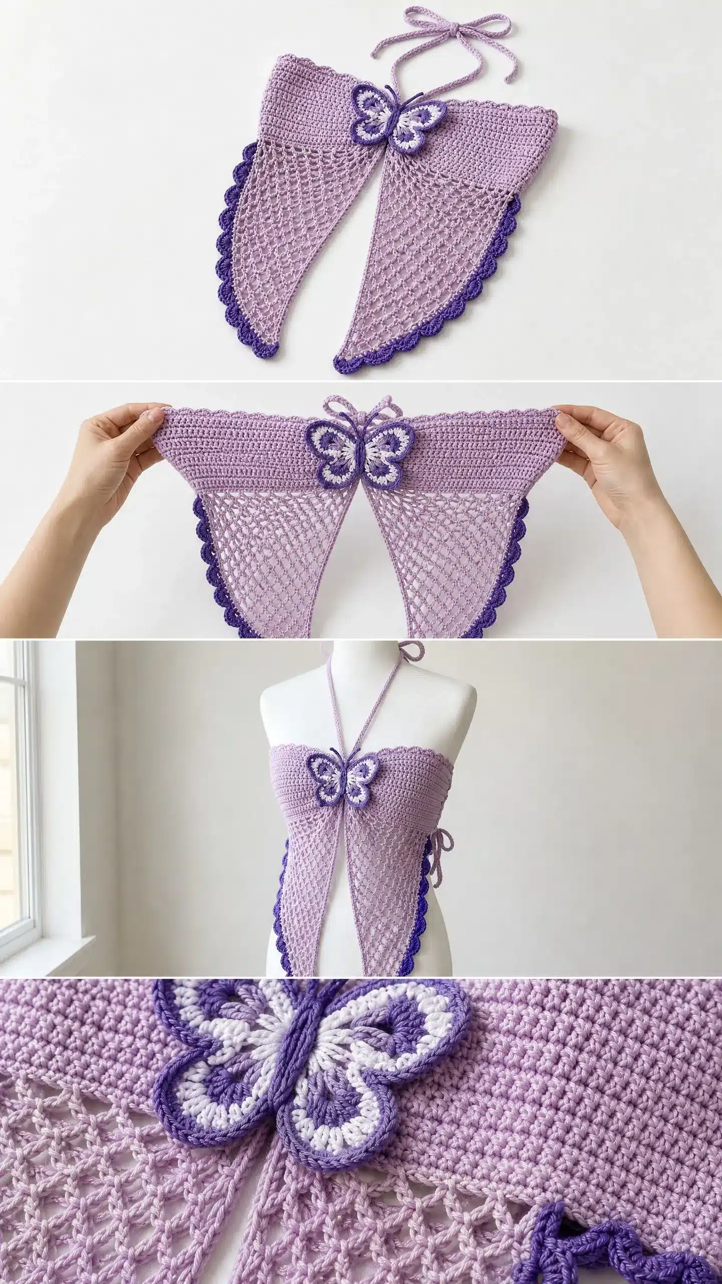 crochet butterfly halter top pattern crochet project crochet project detail 2