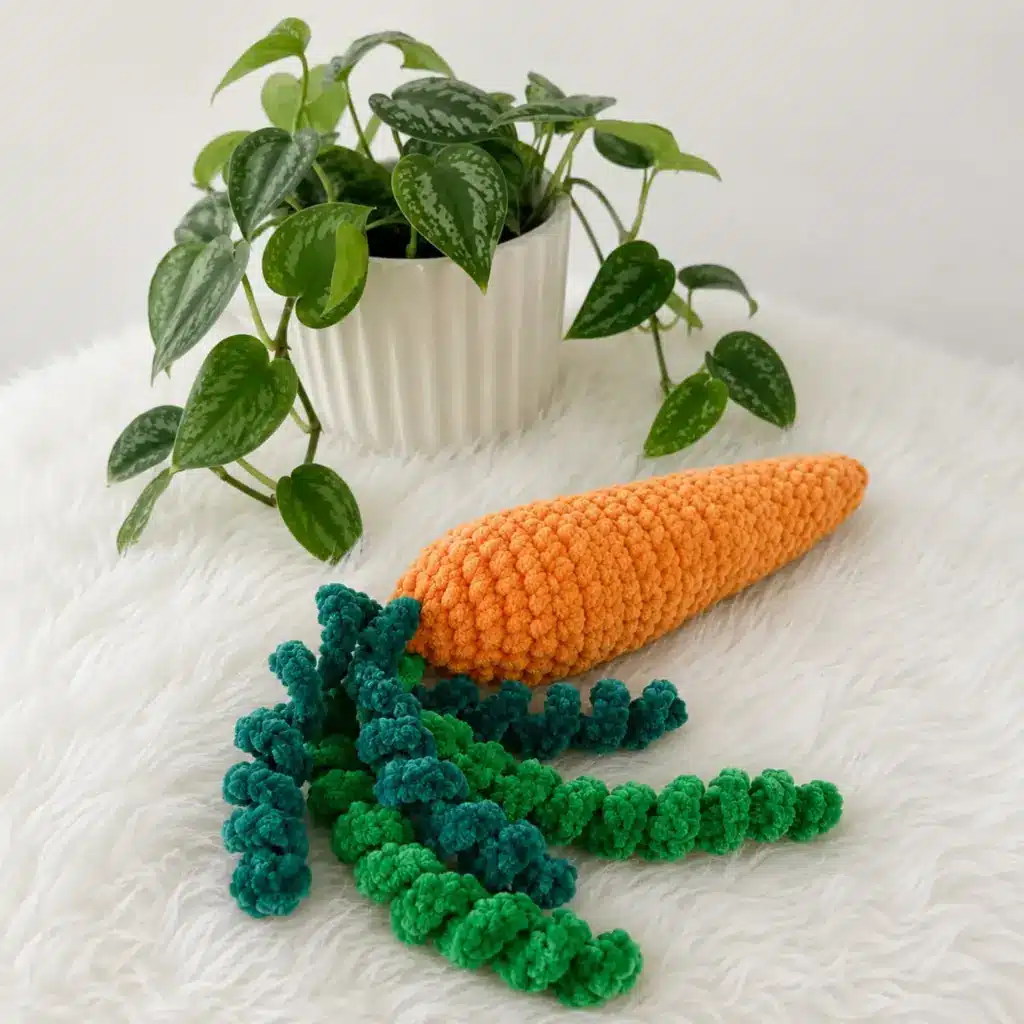 crochet carrot pencil case pattern crochet project crochet project detail 1