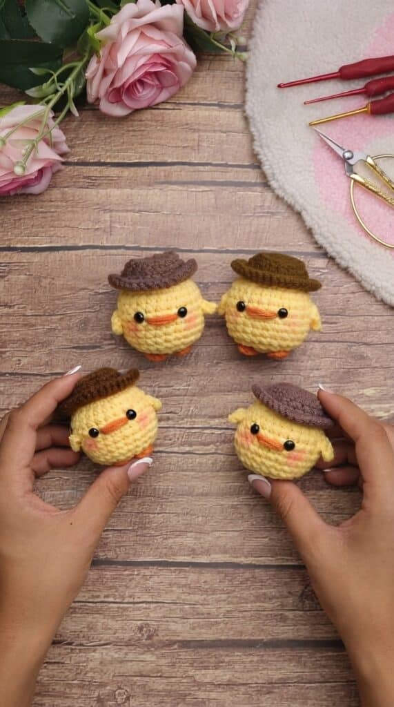 crochet cowboy chick pattern - featured image
