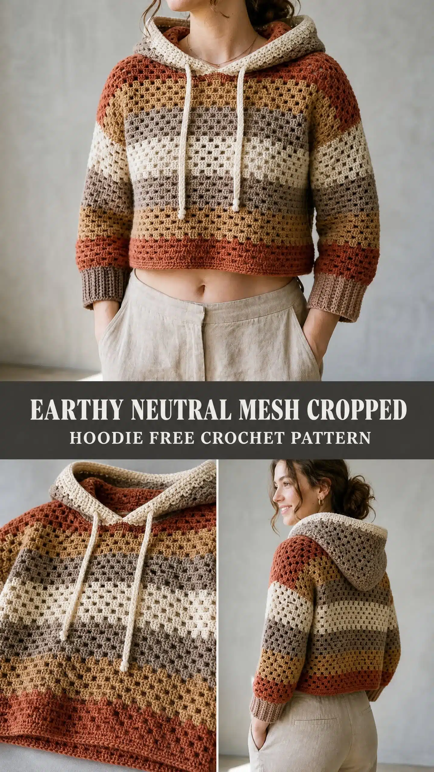 crochet cropped hoodie pattern crochet project crochet project detail 1