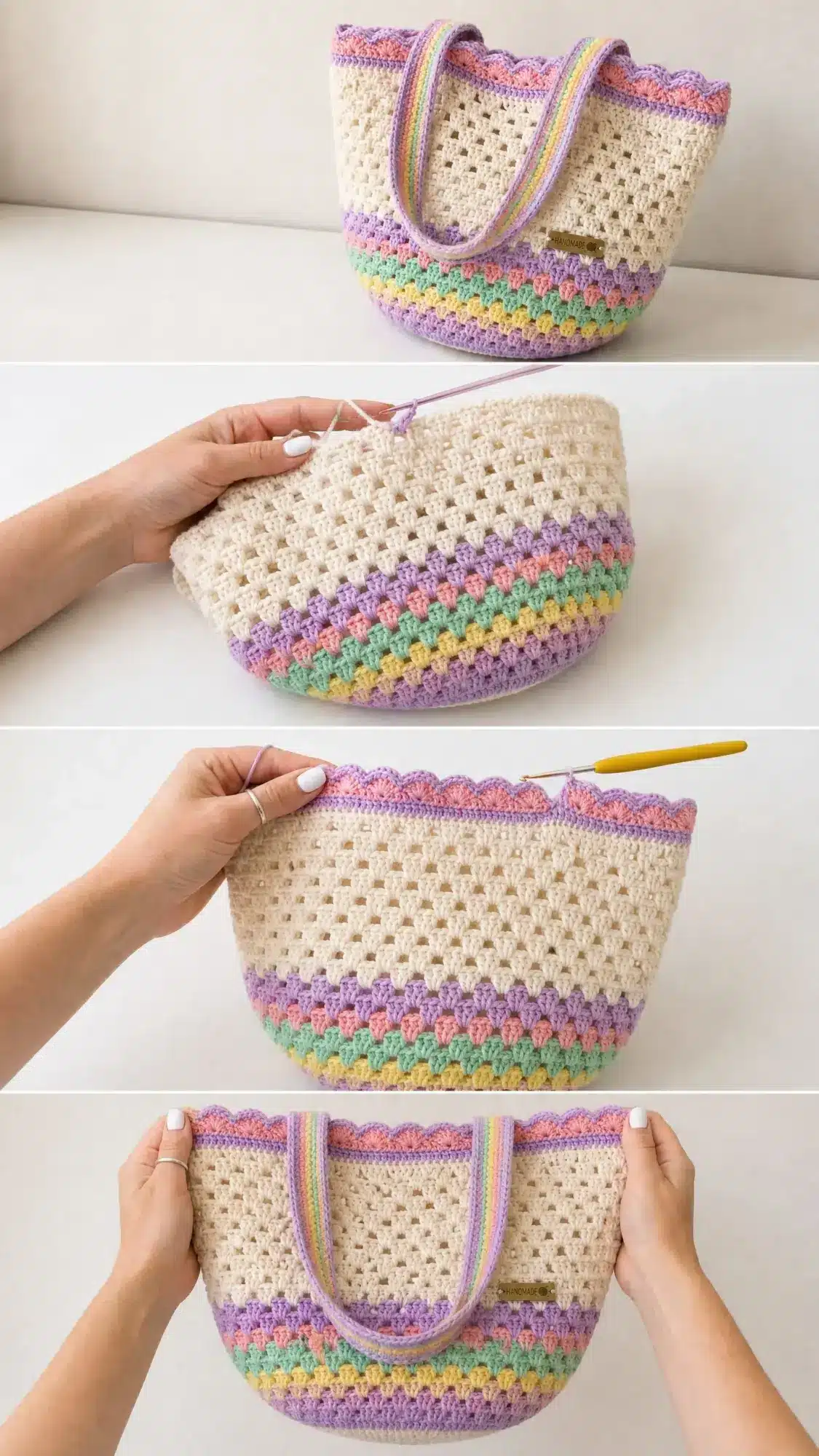 crochet granny tote crochet project crochet project detail 2