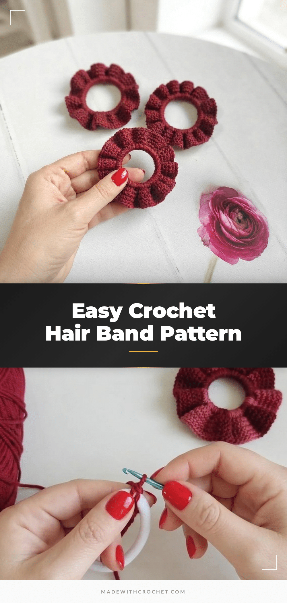 crochet hair band pattern crochet pattern