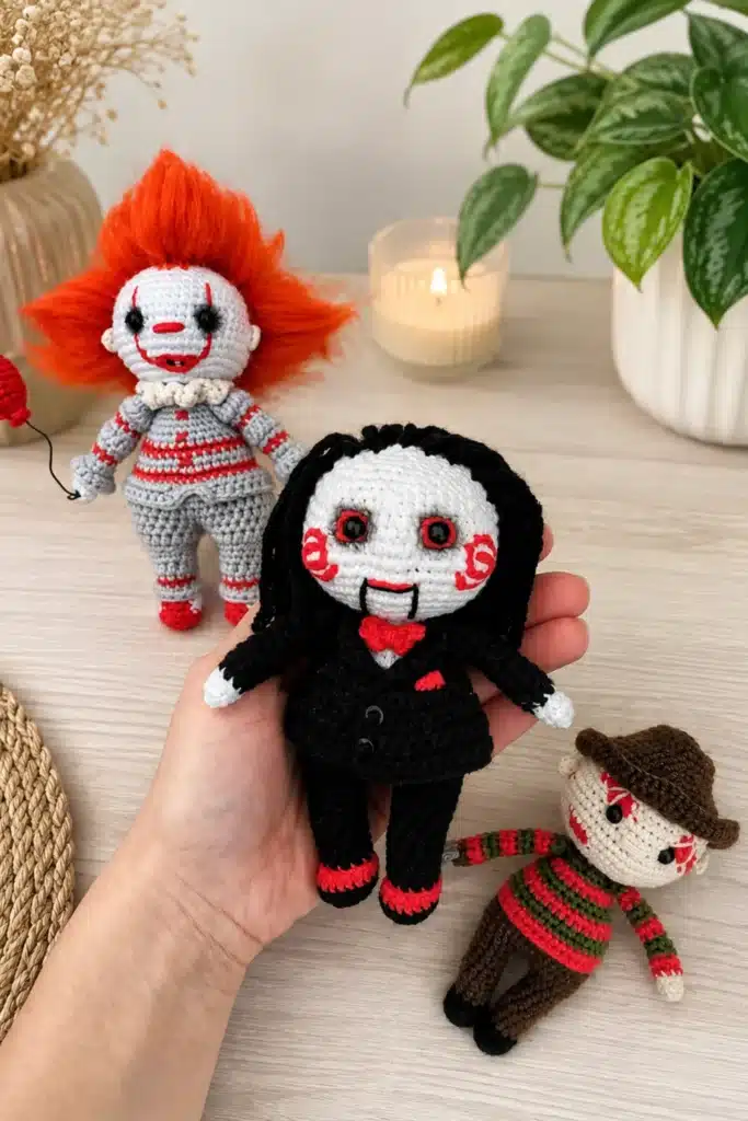crochet horror amigurumi pattern - featured image