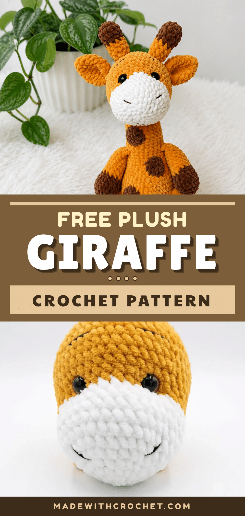 crochet plush giraffe pattern crochet pattern