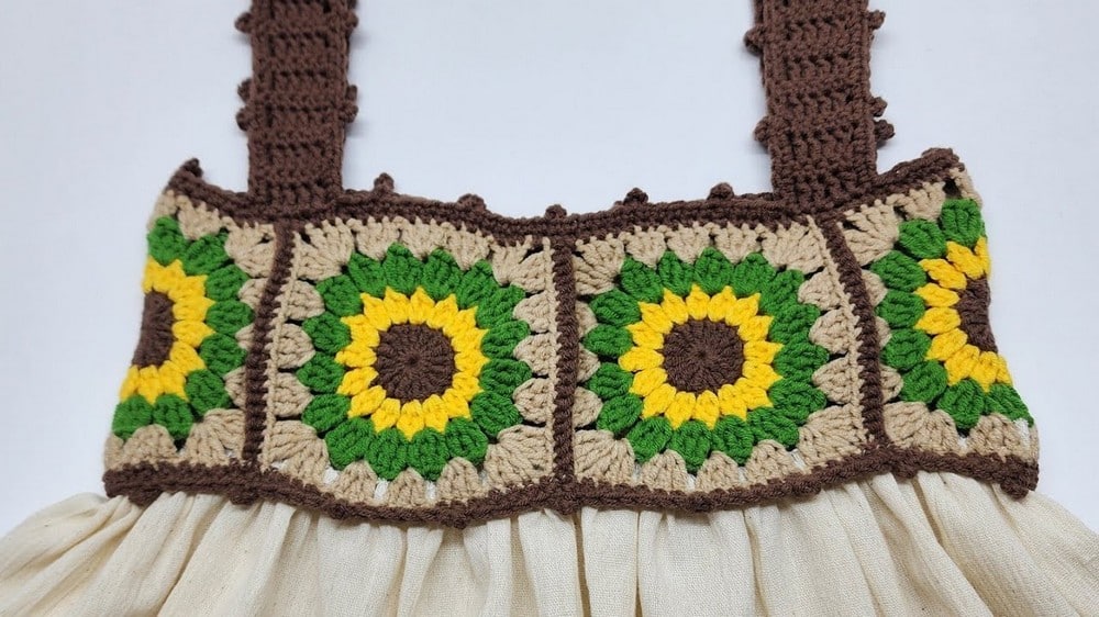 Crochet Sunflower Summer Dress crochet project crochet project detail 1