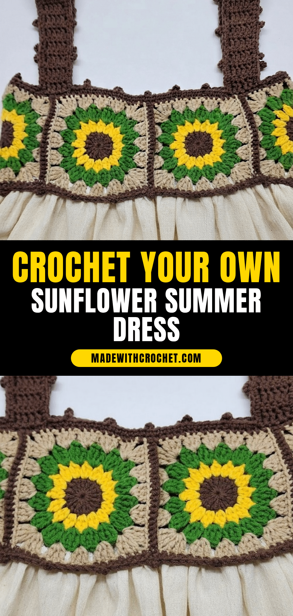 Crochet Sunflower Summer Dress crochet pattern
