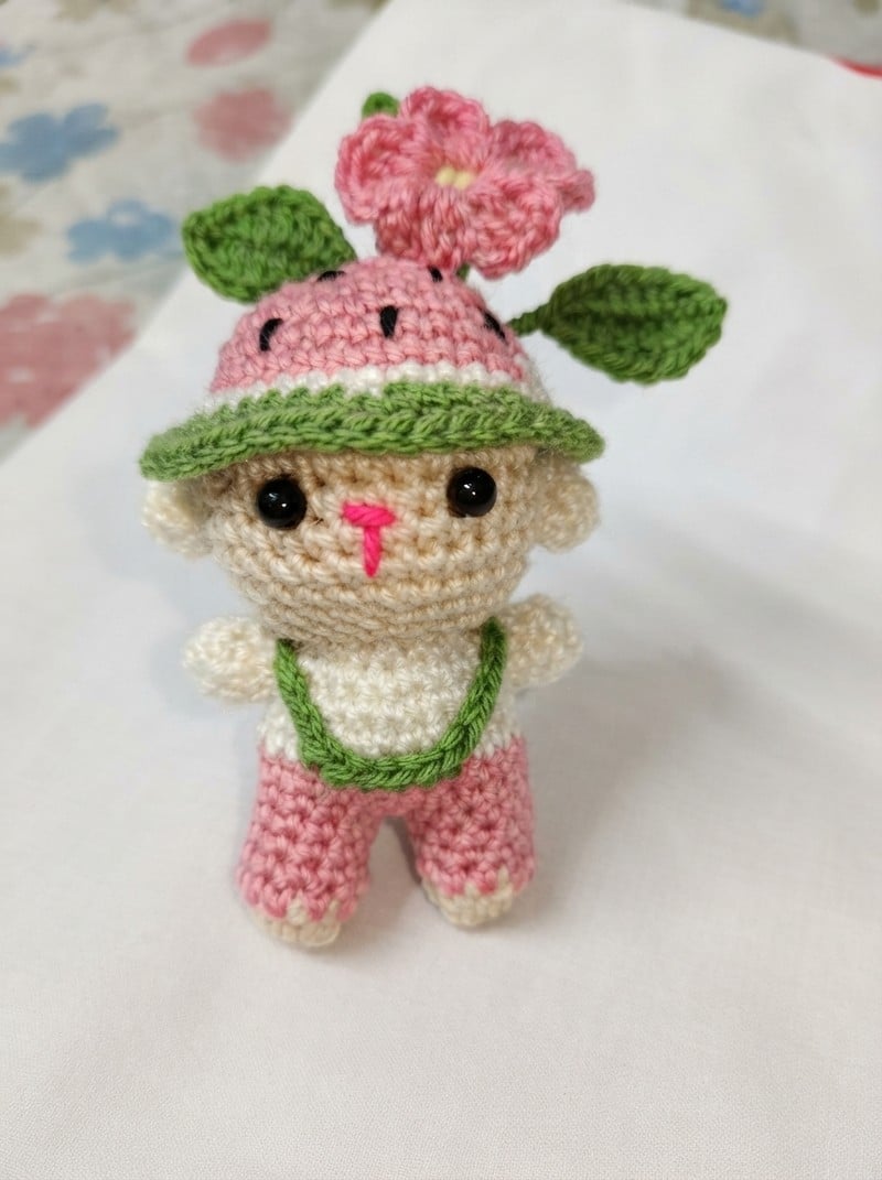 crochet watermelon doll crochet project crochet project detail 1