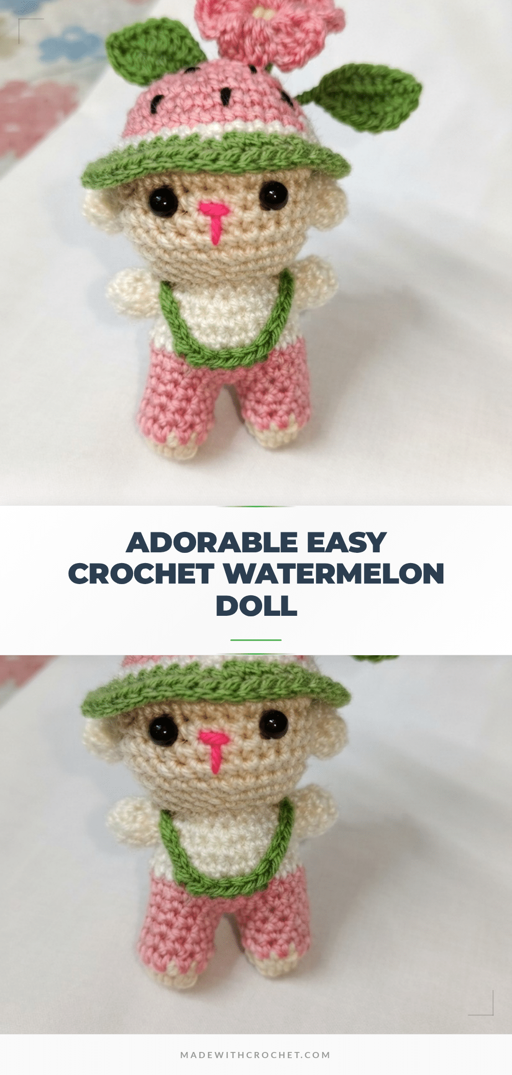crochet watermelon doll crochet pattern