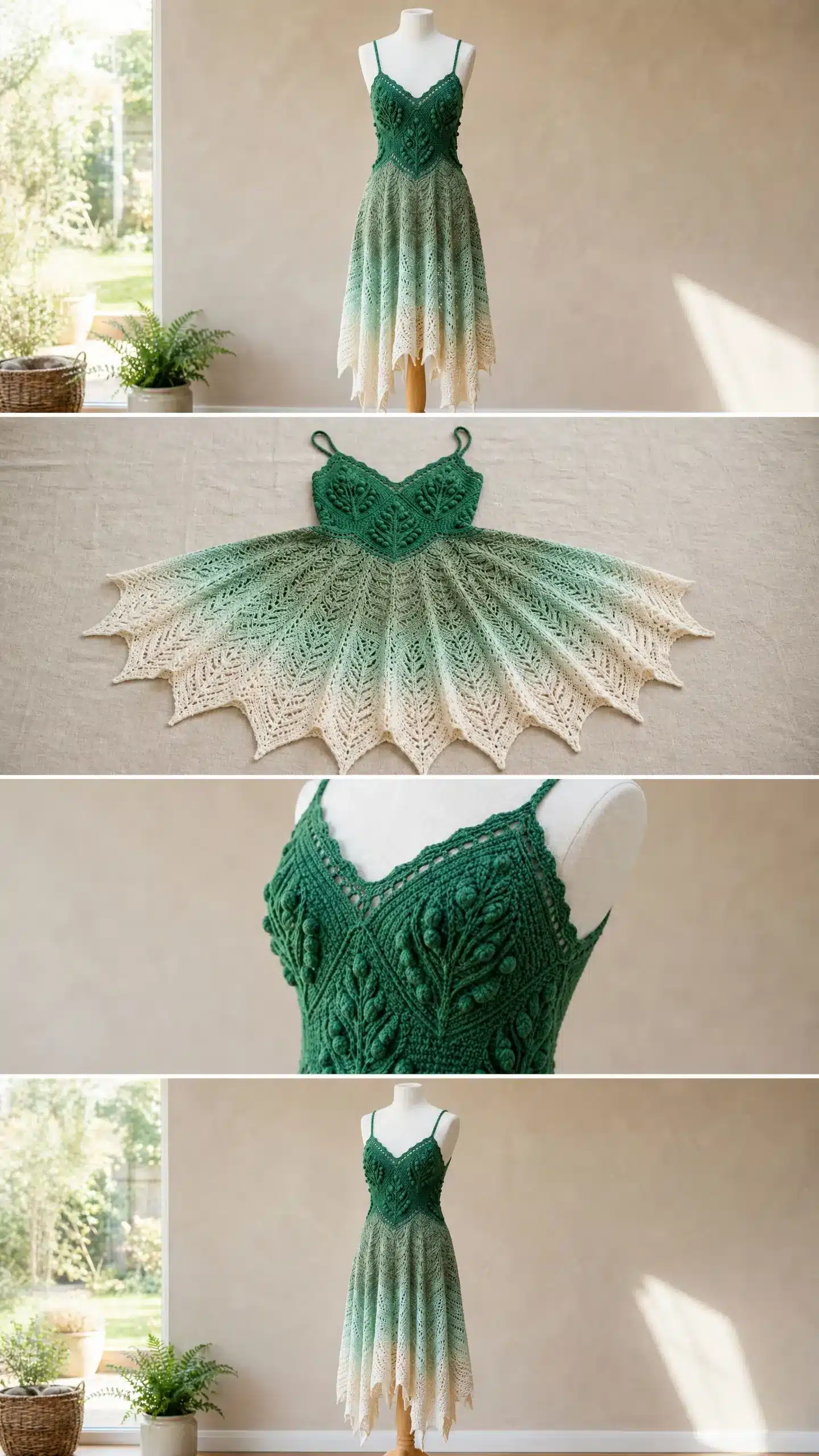forest fern fairy dress crochet pattern crochet project crochet project detail 2