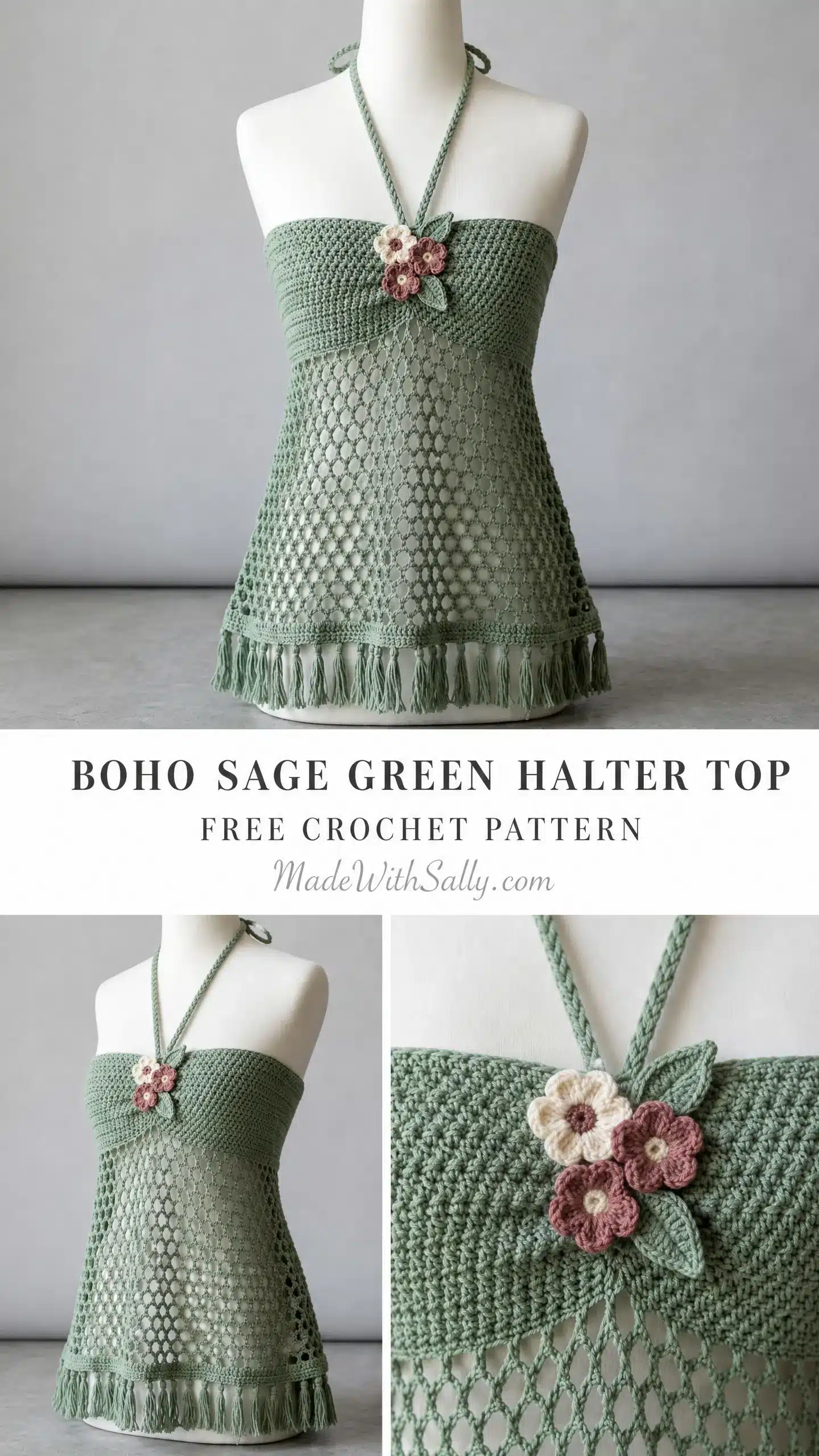 free crochet boho halter top pattern crochet project crochet project detail 1