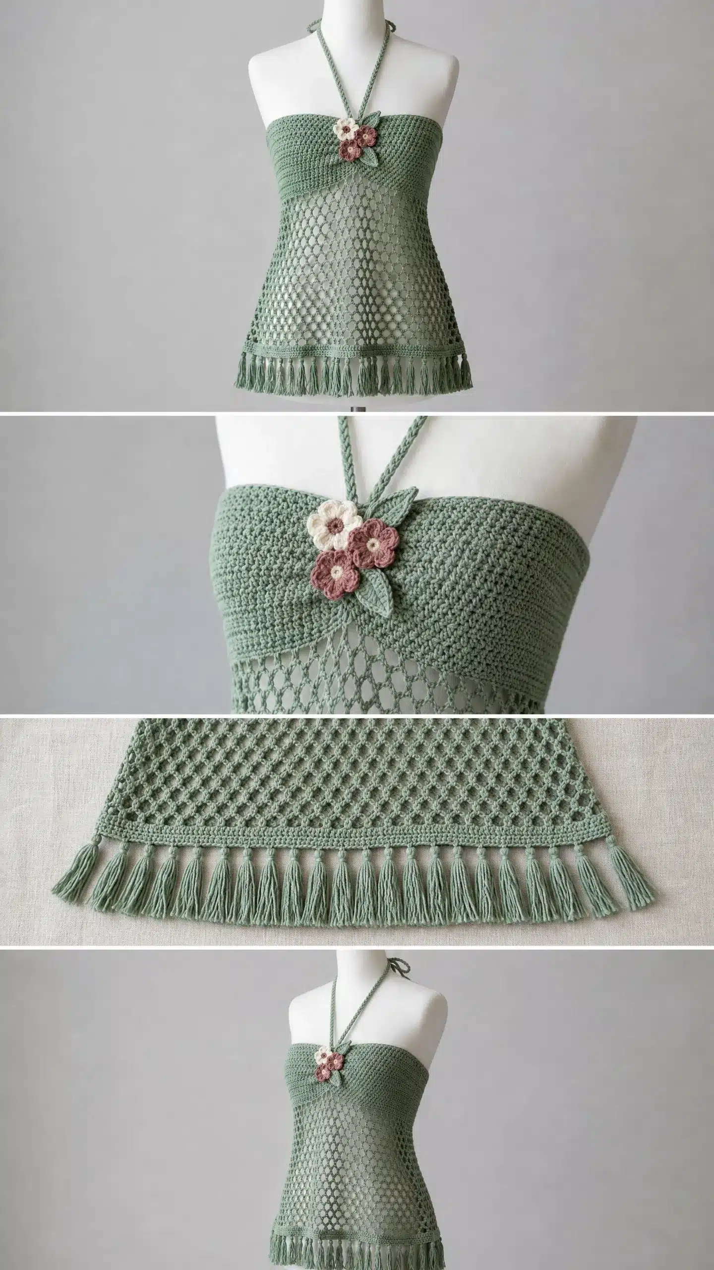 free crochet boho halter top pattern crochet project crochet project detail 2