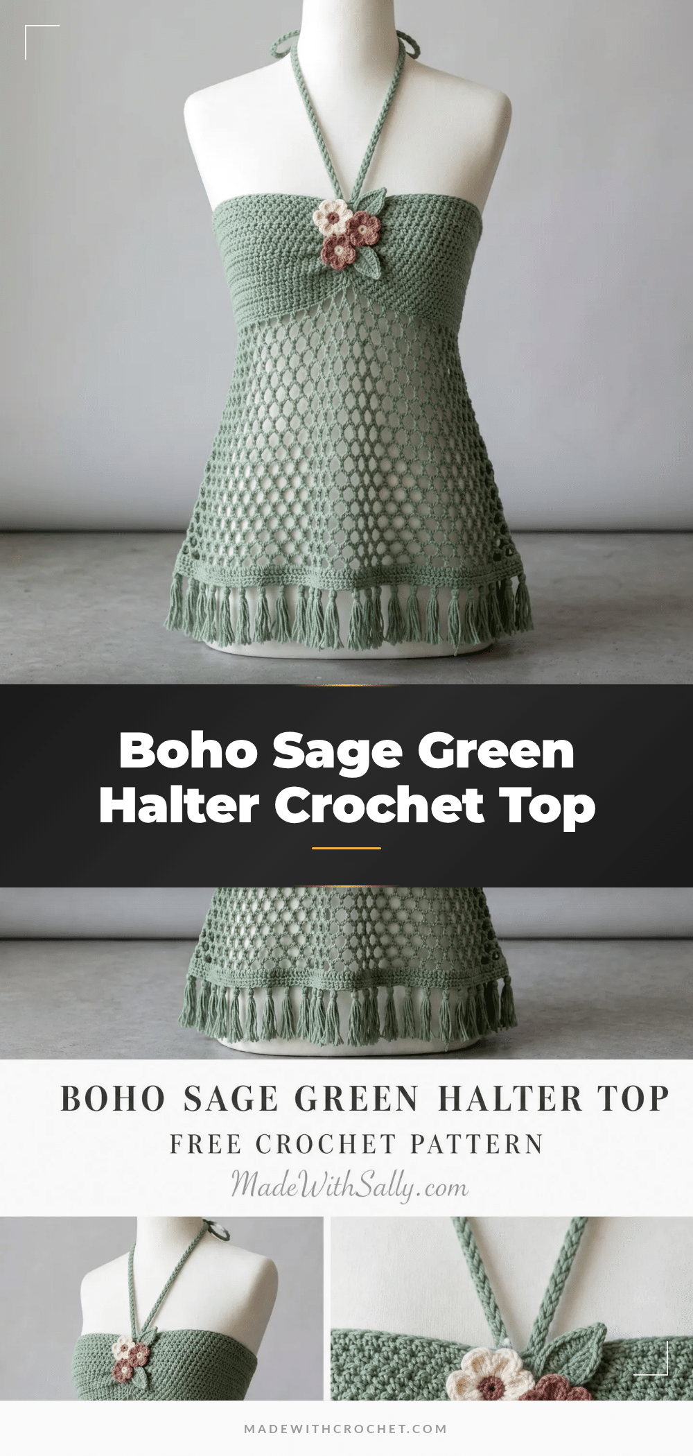 free crochet boho halter top pattern crochet pattern