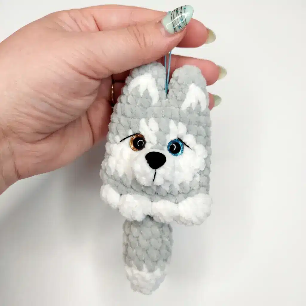 husky keychain pattern crochet project crochet project detail 3
