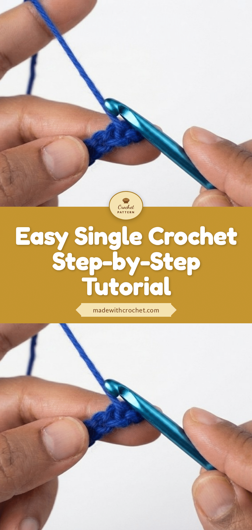 learn single crochet crochet pattern