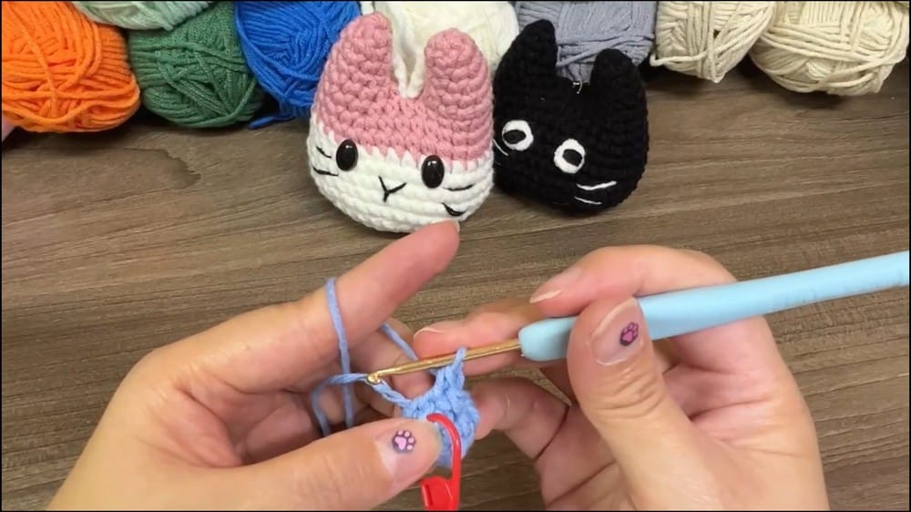 mini crochet cat keychain crochet project crochet project detail 2