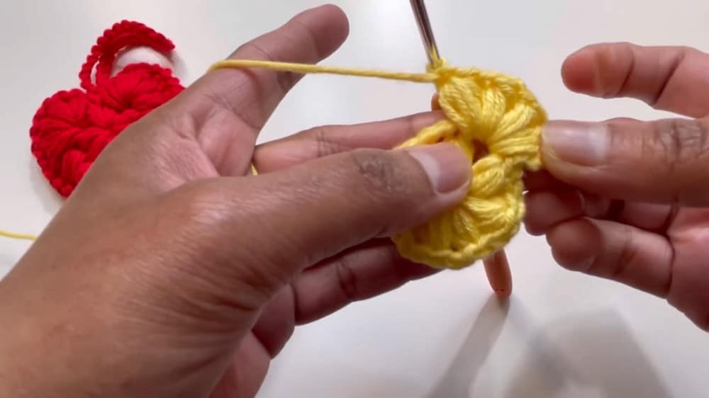 mini crochet heart keychain pattern crochet project crochet project detail 2