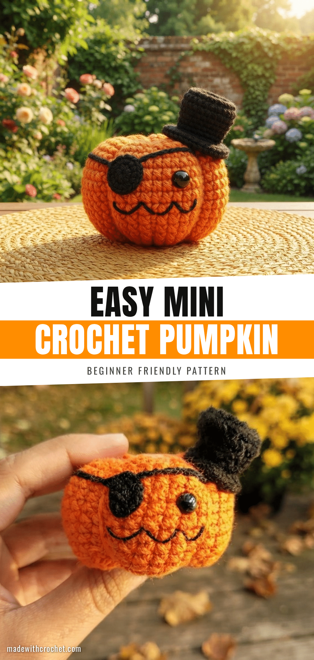 mini crochet pumpkin pattern crochet pattern
