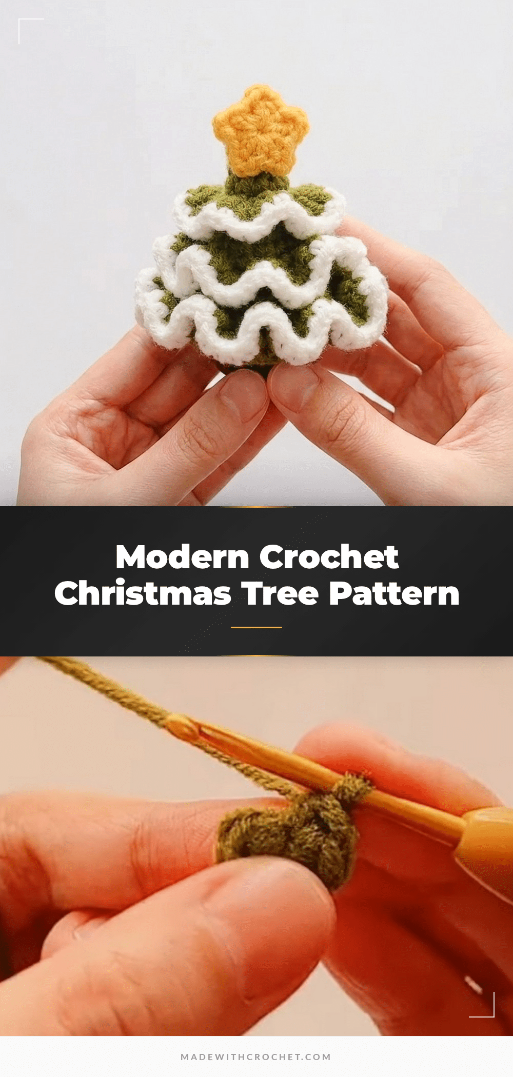 modern crochet christmas tree pattern crochet pattern