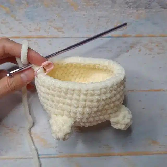 Molang bunny amigurumi pattern crochet project crochet project detail 3