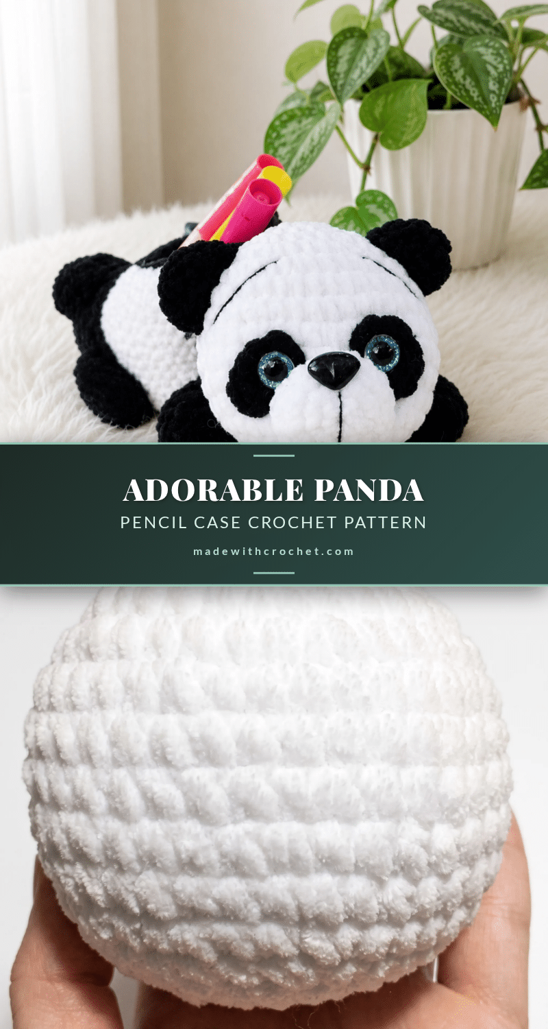 panda pencil case crochet pattern crochet pattern