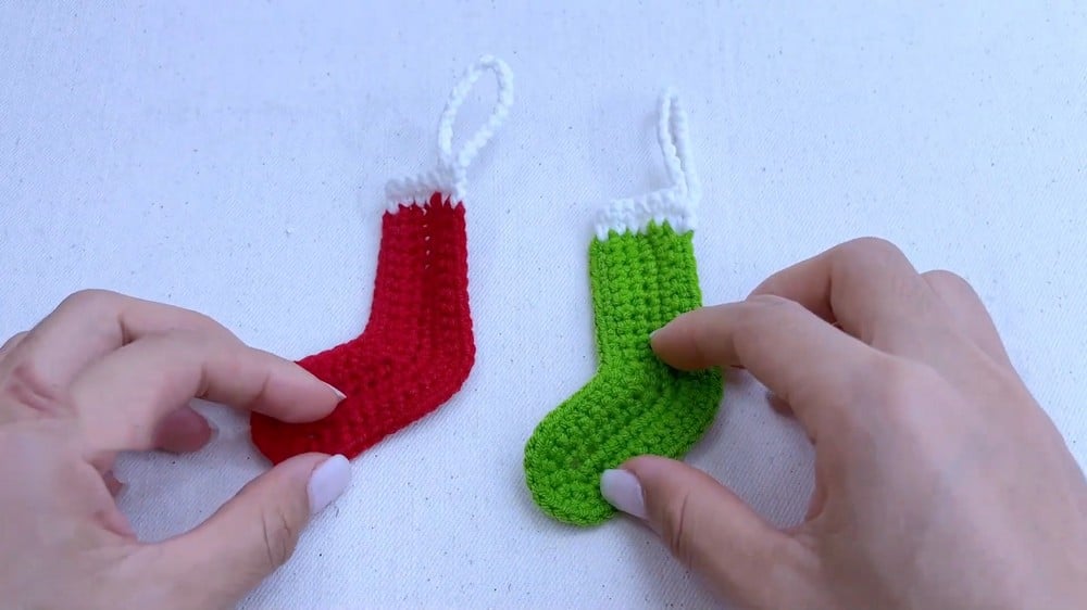 quick crochet stocking ornament crochet project crochet project detail 2