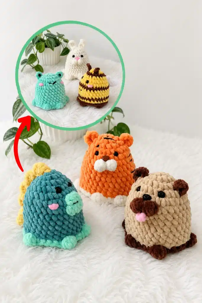 reversible tiger bunny amigurumi pattern - featured image