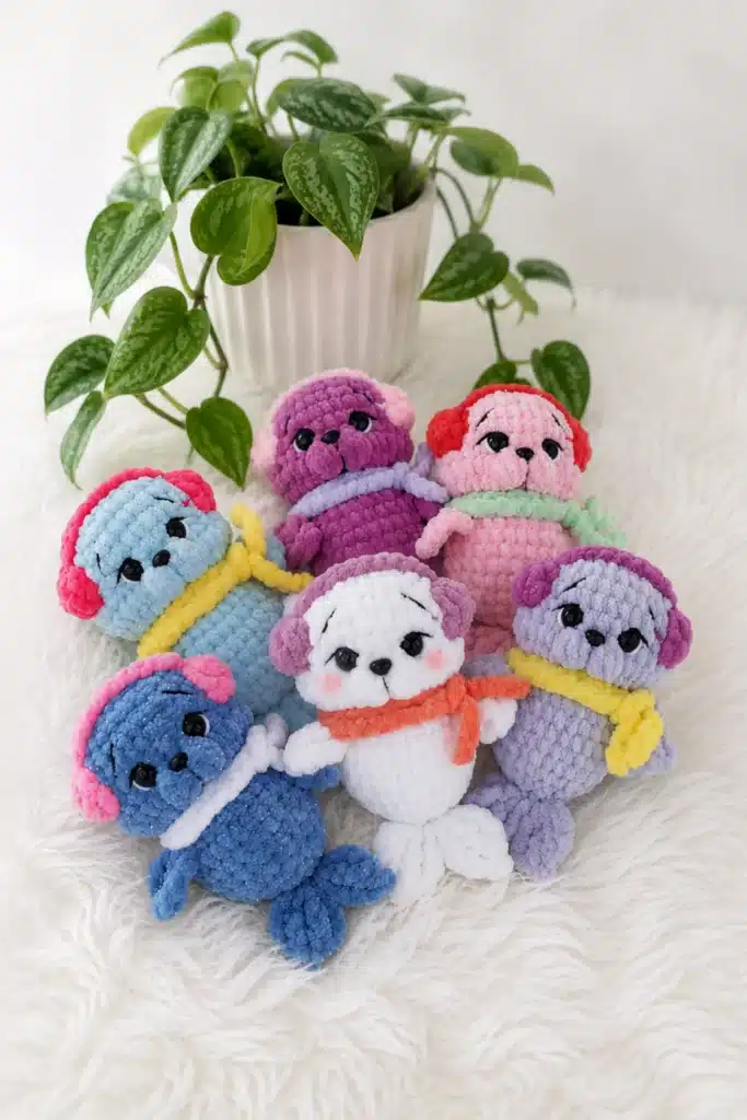 sea pup amigurumi crochet pattern - featured image