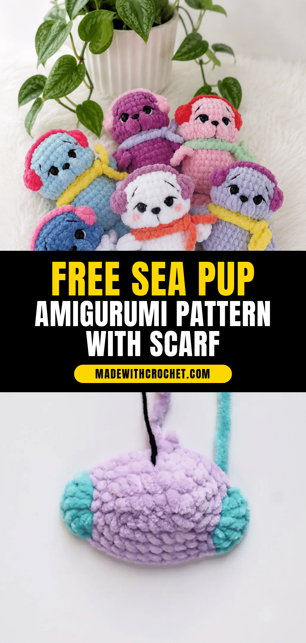sea pup amigurumi crochet pattern crochet pattern