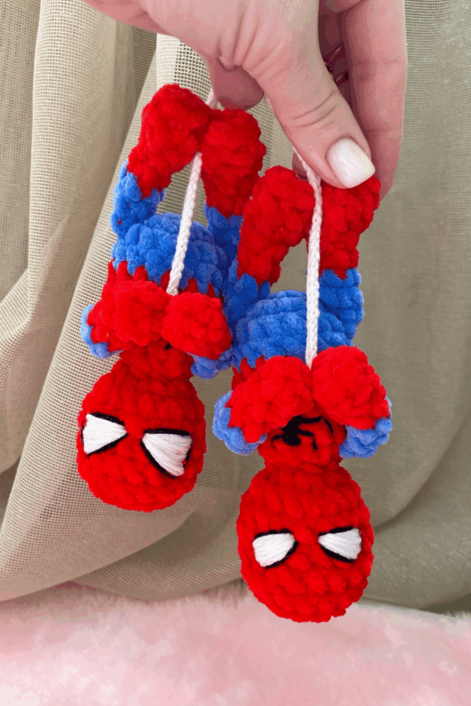 Spider-Man amigurumi keychain - featured image