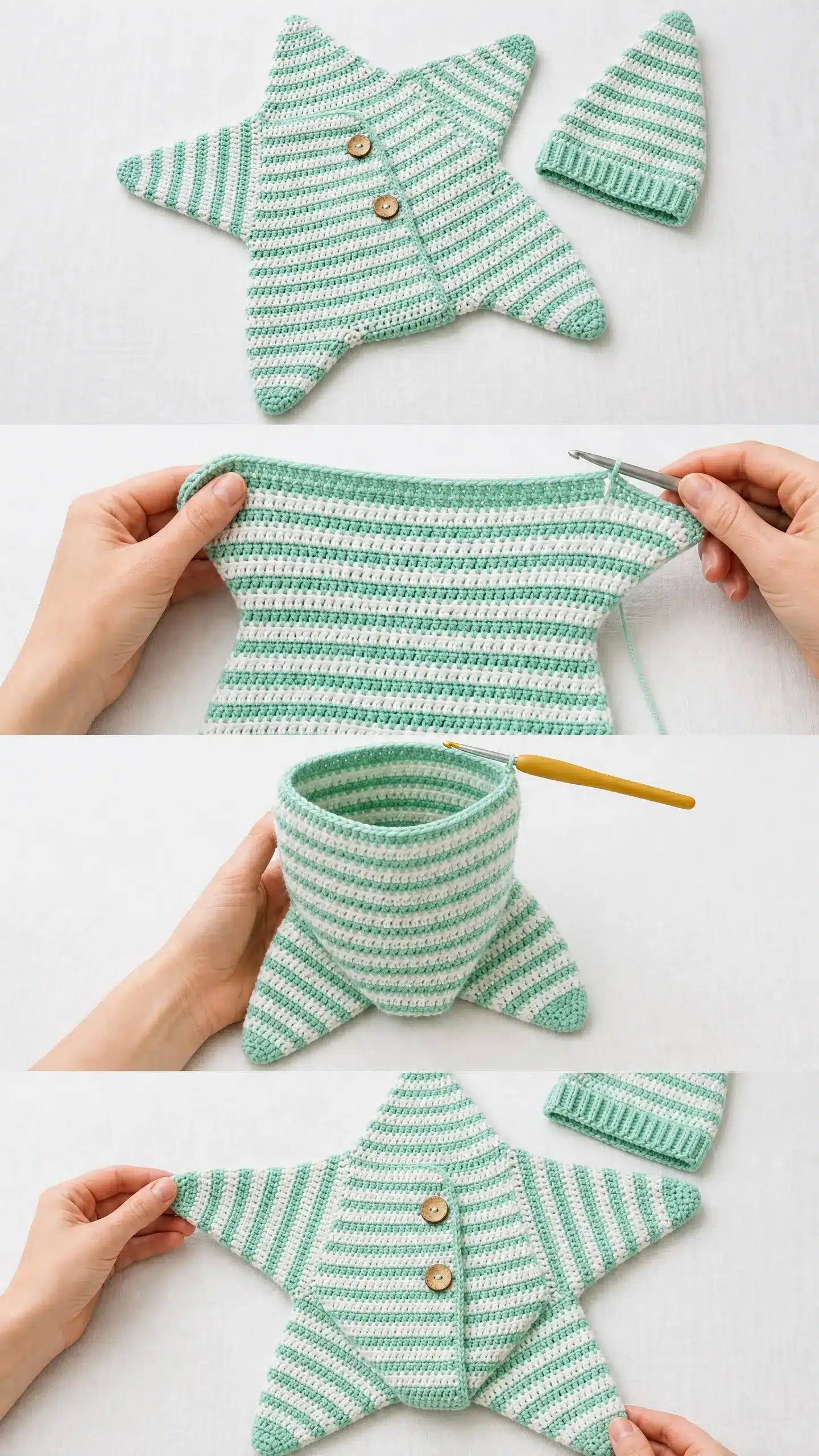 starfish baby cocoon crochet pattern crochet project crochet project detail 2