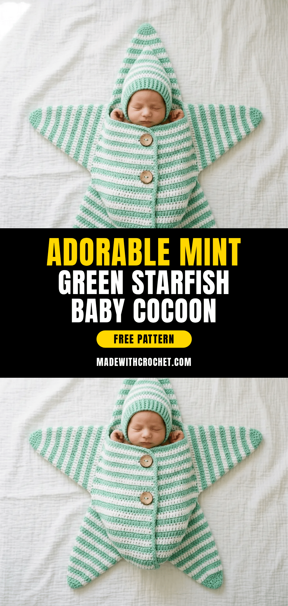 starfish baby cocoon crochet pattern crochet pattern