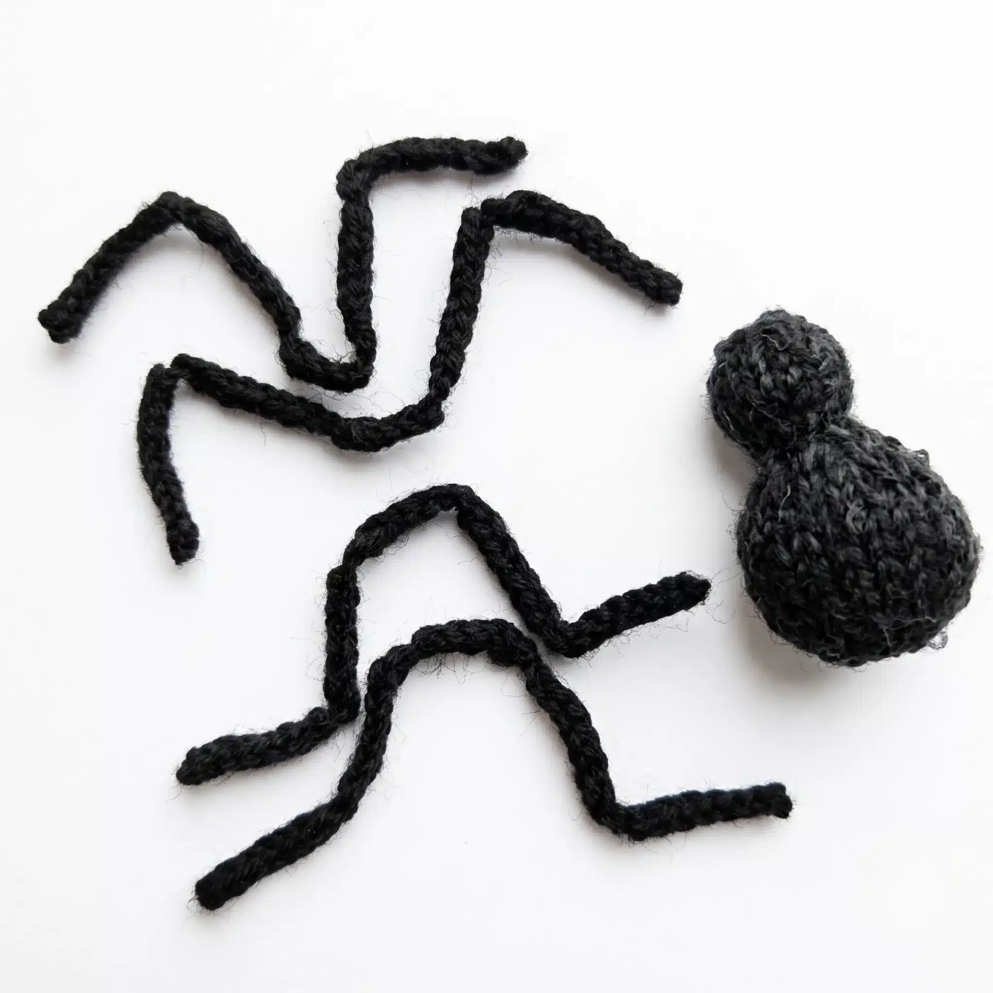 tiny knit spider amigurumi pattern crochet project crochet project detail 2
