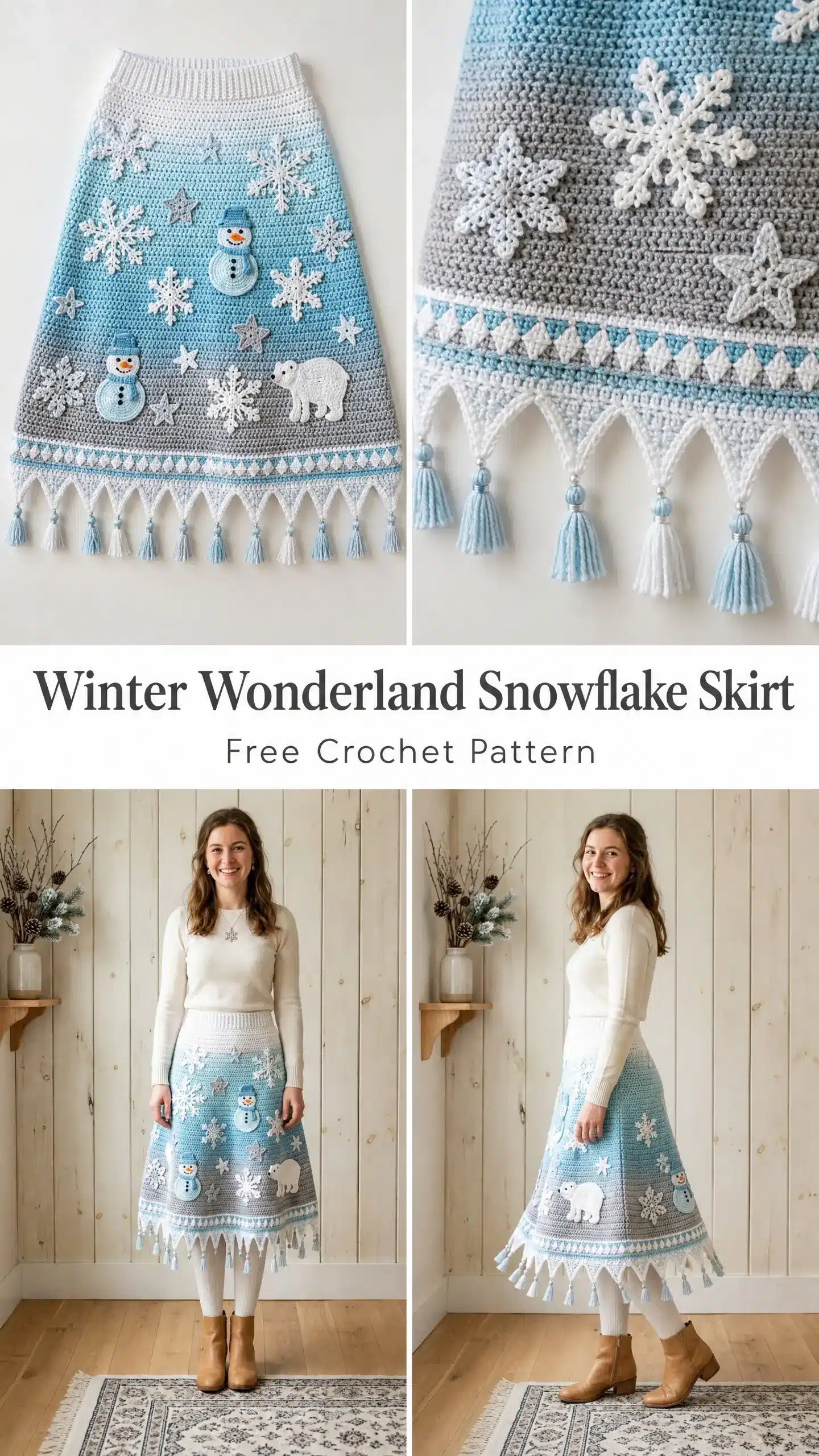 winter snowflake skirt crochet project crochet project detail 1