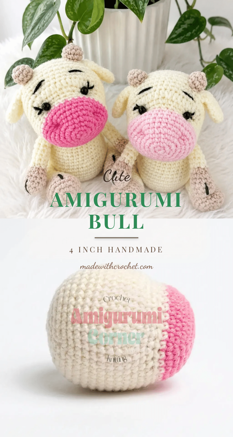 amigurumi bull crochet pattern crochet pattern