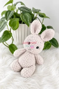 amigurumi bunny crochet pattern - featured image
