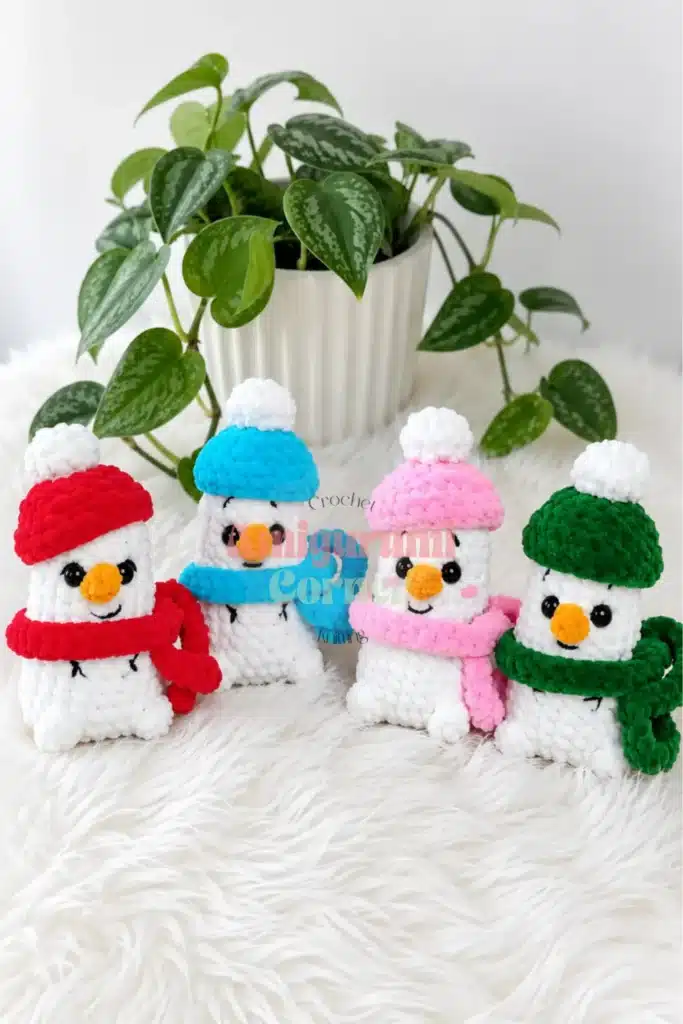 amigurumi snowman - featured image