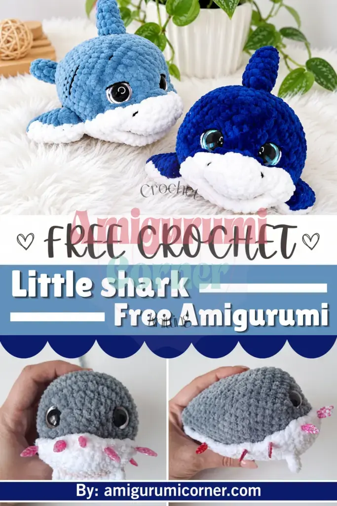 baby shark amigurumi crochet project crochet project detail 16