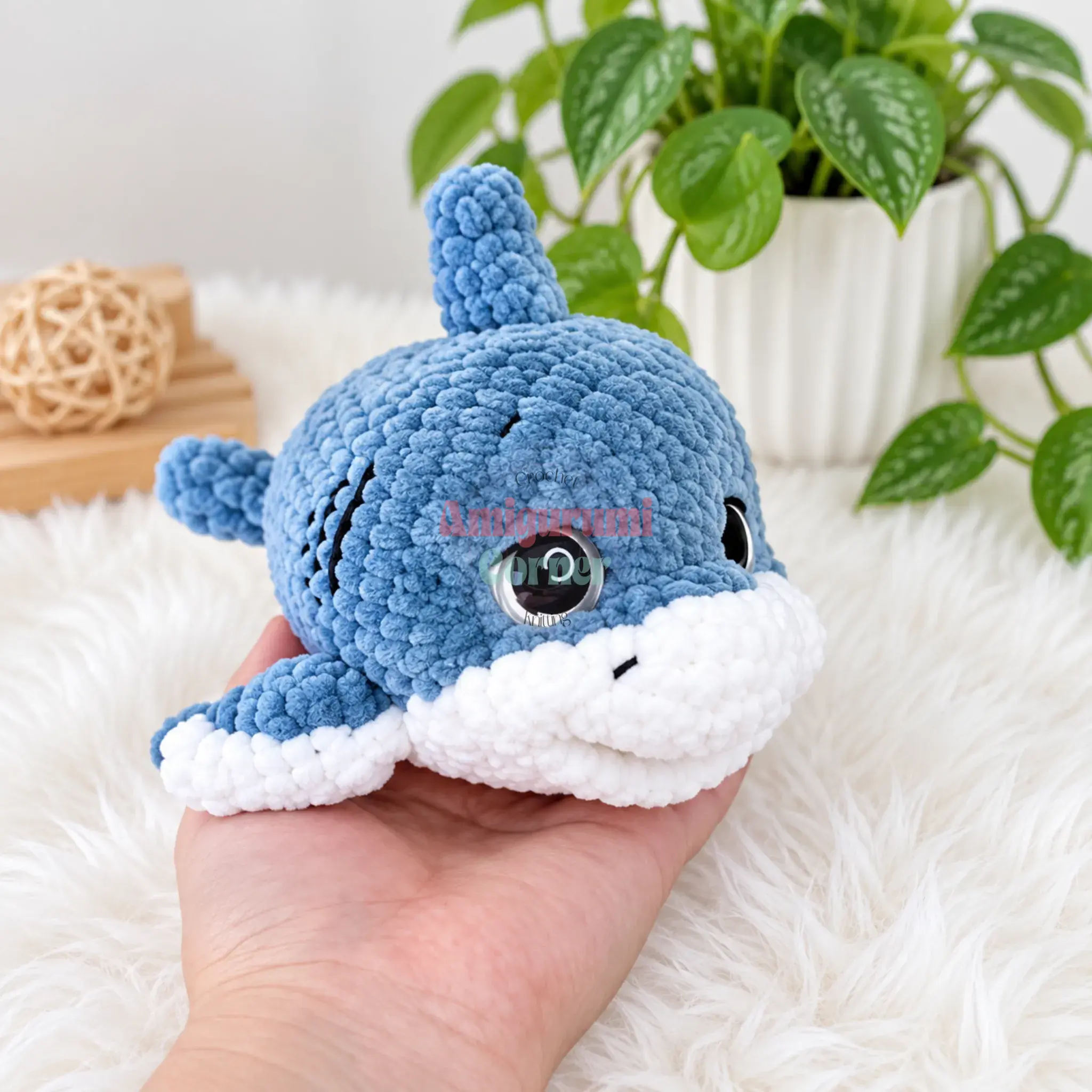 baby shark amigurumi crochet project crochet project detail 7