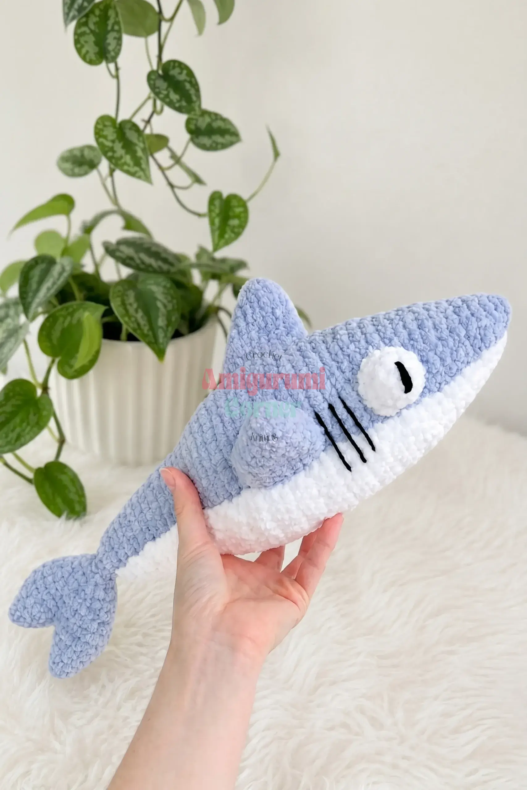 baby shark amigurumi crochet project crochet project detail 9
