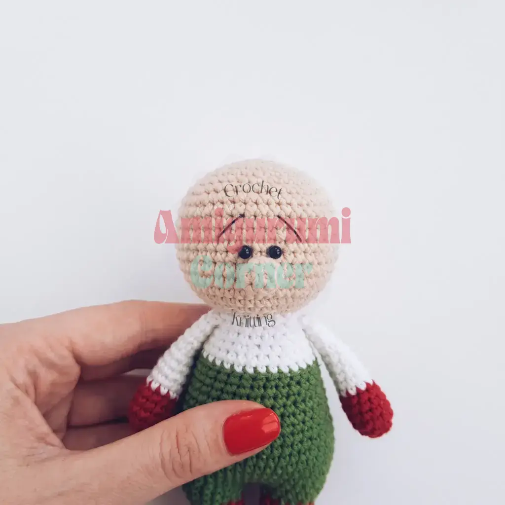 Christmas Gnome Amigurumi crochet project crochet project detail 3