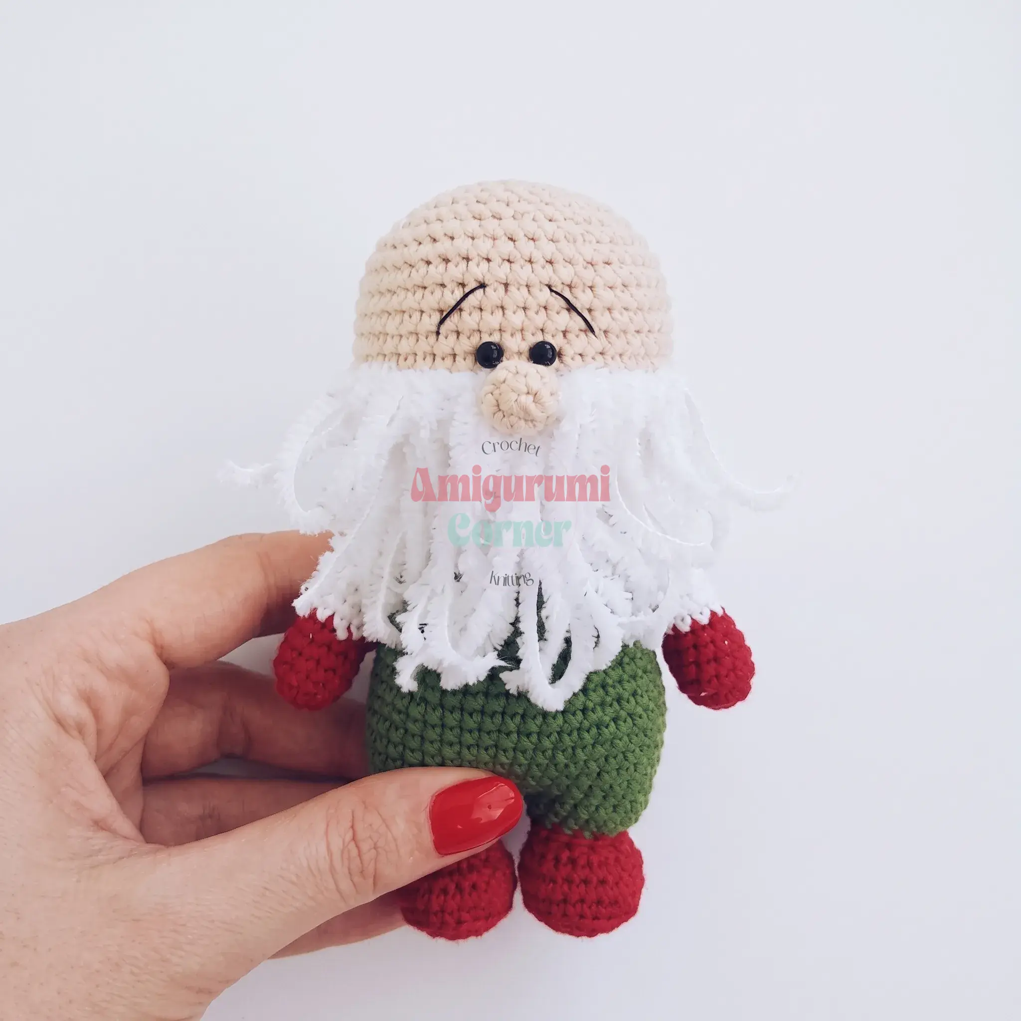 Christmas Gnome Amigurumi crochet project crochet project detail 4