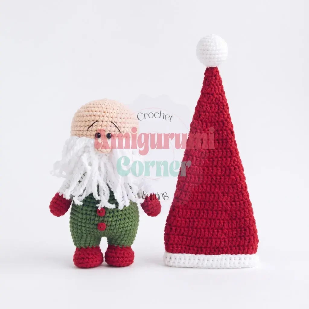 Christmas Gnome Amigurumi crochet project crochet project detail 5