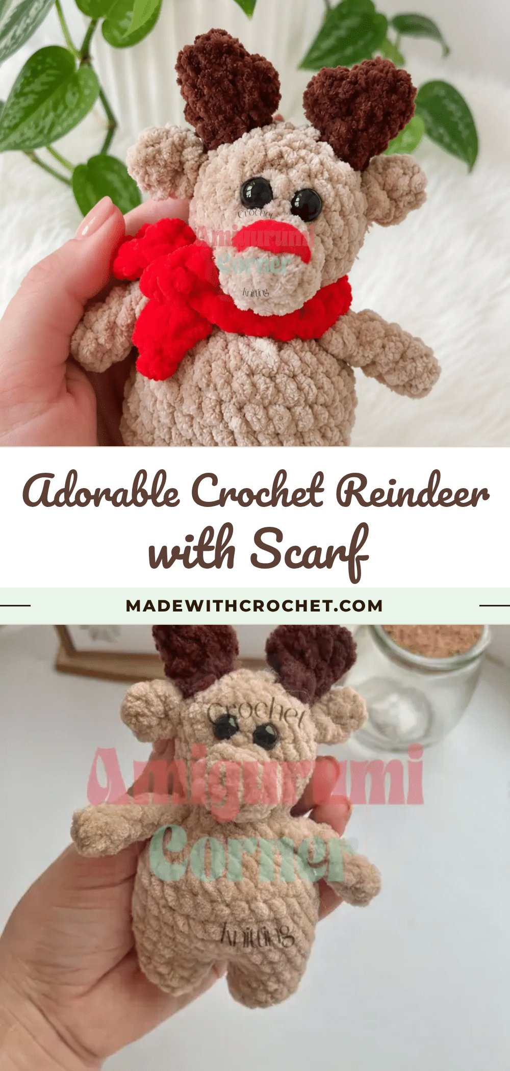 crochet reindeer pattern crochet pattern